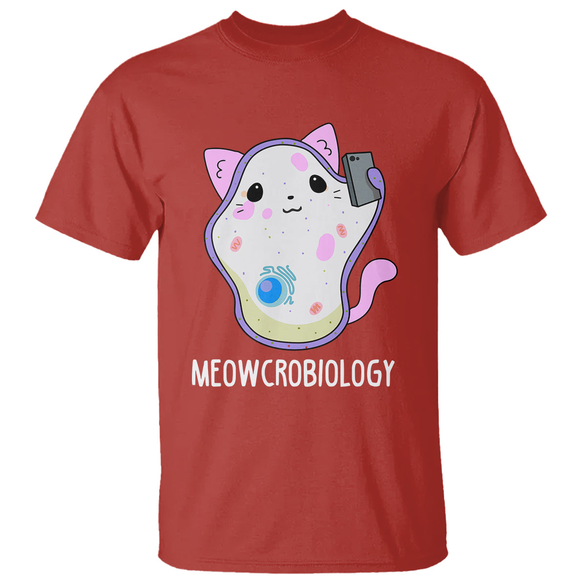 Meowcrobiology Microscopic Cats Science Pet School Biology T Shirt - Wonder Print Shop