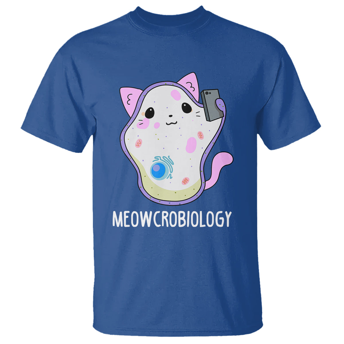 Meowcrobiology Microscopic Cats Science Pet School Biology T Shirt - Wonder Print Shop
