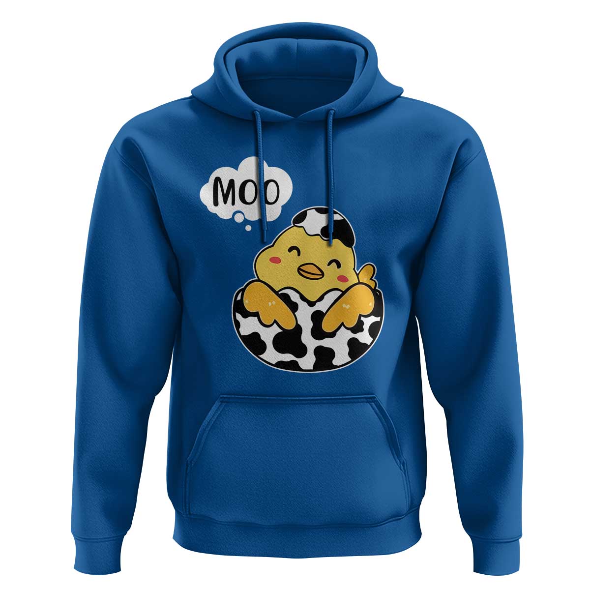 MOO Funny Chicken Fake Cow Hoodie - Wonder Print Shop