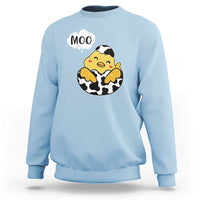 MOO Funny Chicken Fake Cow Sweatshirt - Wonder Print Shop