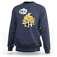 MOO Funny Chicken Fake Cow Sweatshirt - Wonder Print Shop