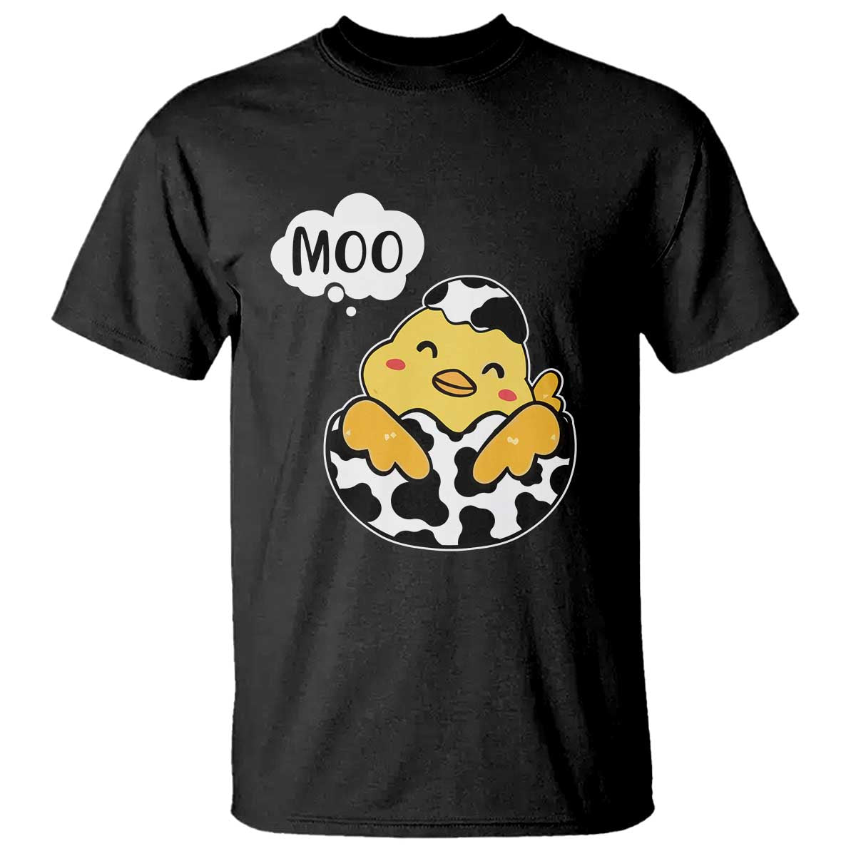 MOO Funny Chicken Fake Cow T Shirt - Wonder Print Shop