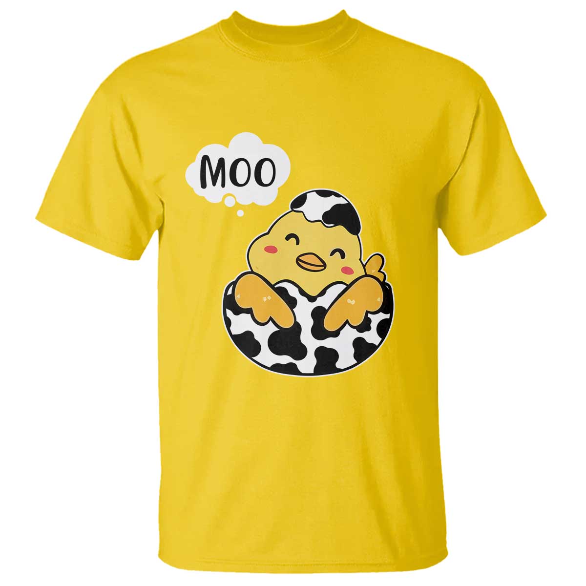 MOO Funny Chicken Fake Cow T Shirt - Wonder Print Shop