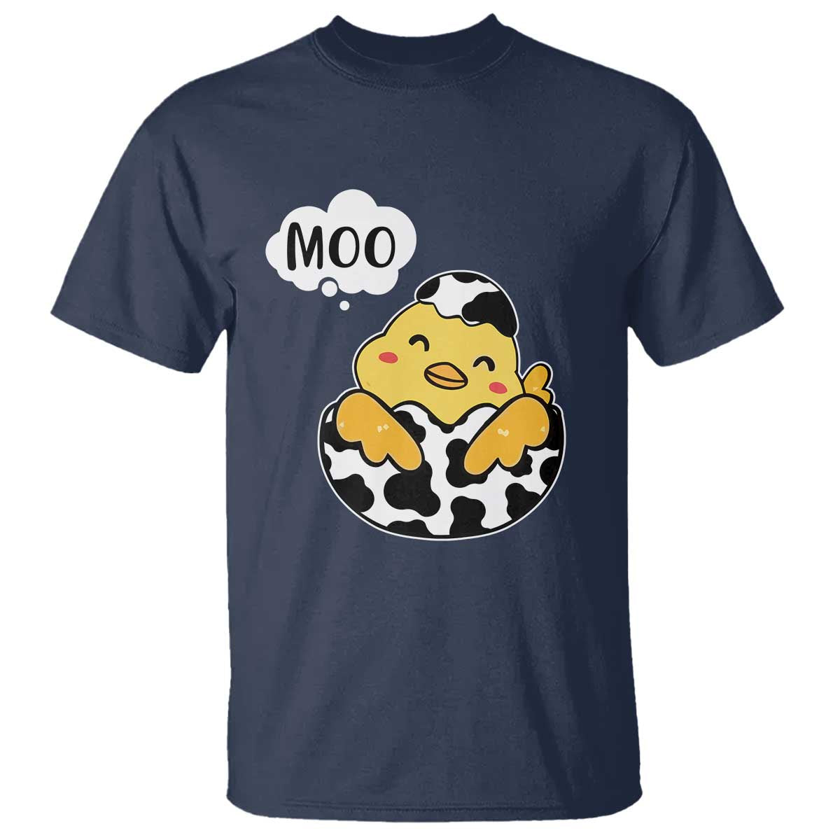 MOO Funny Chicken Fake Cow T Shirt - Wonder Print Shop