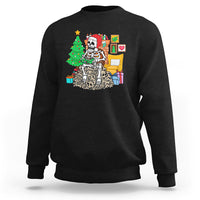 Christmas Gaming Skeleton Gamer Skull Sweatshirt - Wonder Print Shop