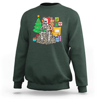 Christmas Gaming Skeleton Gamer Skull Sweatshirt - Wonder Print Shop