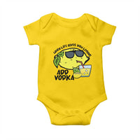 Funny Quotes Baby Onesie When Life Fives You Lemons Add Vodka