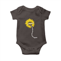 Be Kind Baby Onesie In A World Where You Can Be Anything Sunflower