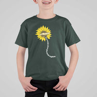 Be Kind T Shirt For Kid In A World Where You Can Be Anything Sunflower - Wonder Print Shop