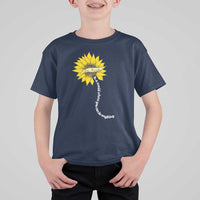 Be Kind T Shirt For Kid In A World Where You Can Be Anything Sunflower - Wonder Print Shop