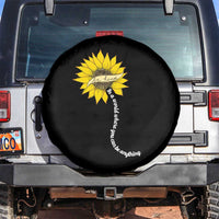 Be Kind Spare Tire Cover In A World Where You Can Be Anything Sunflower