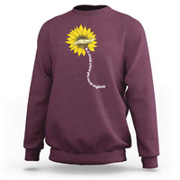 Be Kind Sweatshirt In A World Where You Can Be Anything Sunflower - Wonder Print Shop