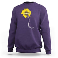Be Kind Sweatshirt In A World Where You Can Be Anything Sunflower - Wonder Print Shop