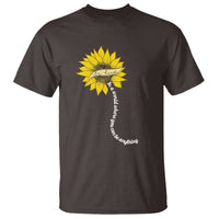Be Kind T Shirt In A World Where You Can Be Anything Sunflower - Wonder Print Shop