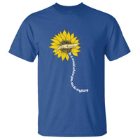 Be Kind T Shirt In A World Where You Can Be Anything Sunflower - Wonder Print Shop