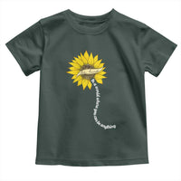 Be Kind Toddler T Shirt In A World Where You Can Be Anything Sunflower