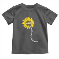 Be Kind Toddler T Shirt In A World Where You Can Be Anything Sunflower