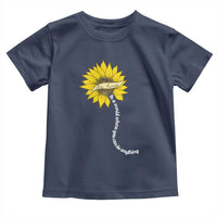 Be Kind Toddler T Shirt In A World Where You Can Be Anything Sunflower