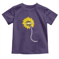 Be Kind Toddler T Shirt In A World Where You Can Be Anything Sunflower
