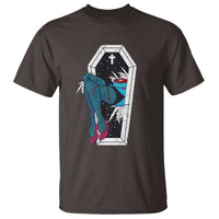 Creepy Halloween T Shirt Sexy Zombie Legs Flash Tattoo Coffin - Wonder Print Shop