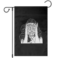 Creepy Aesthetic All Eyes On Me Psycho Girl Garden Flag - Wonder Print Shop