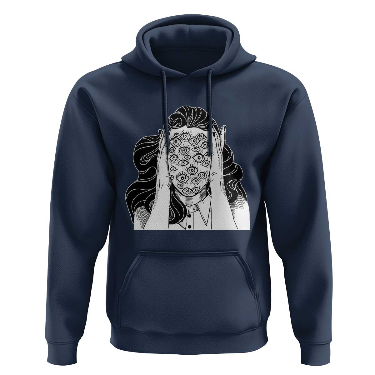 Creepy Aesthetic All Eyes On Me Psycho Girl Hoodie