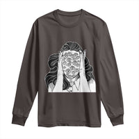 Creepy Aesthetic All Eyes On Me Psycho Girl Long Sleeve Shirt