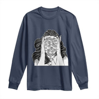 Creepy Aesthetic All Eyes On Me Psycho Girl Long Sleeve Shirt