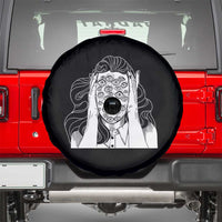 Creepy Aesthetic All Eyes On Me Psycho Girl Spare Tire Cover