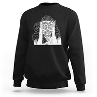 Creepy Aesthetic All Eyes On Me Psycho Girl Sweatshirt - Wonder Print Shop