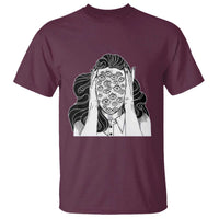 Creepy Aesthetic All Eyes On Me Psycho Girl T Shirt - Wonder Print Shop
