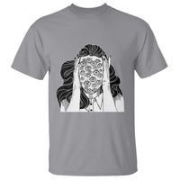 Creepy Aesthetic All Eyes On Me Psycho Girl T Shirt - Wonder Print Shop