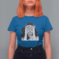 Creepy Aesthetic All Eyes On Me Psycho Girl T Shirt For Women - Wonder Print Shop