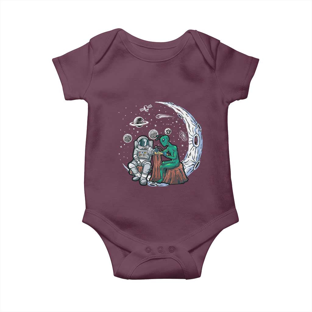 Funny Alien Ink Astronaut Outer Space Baby Onesie