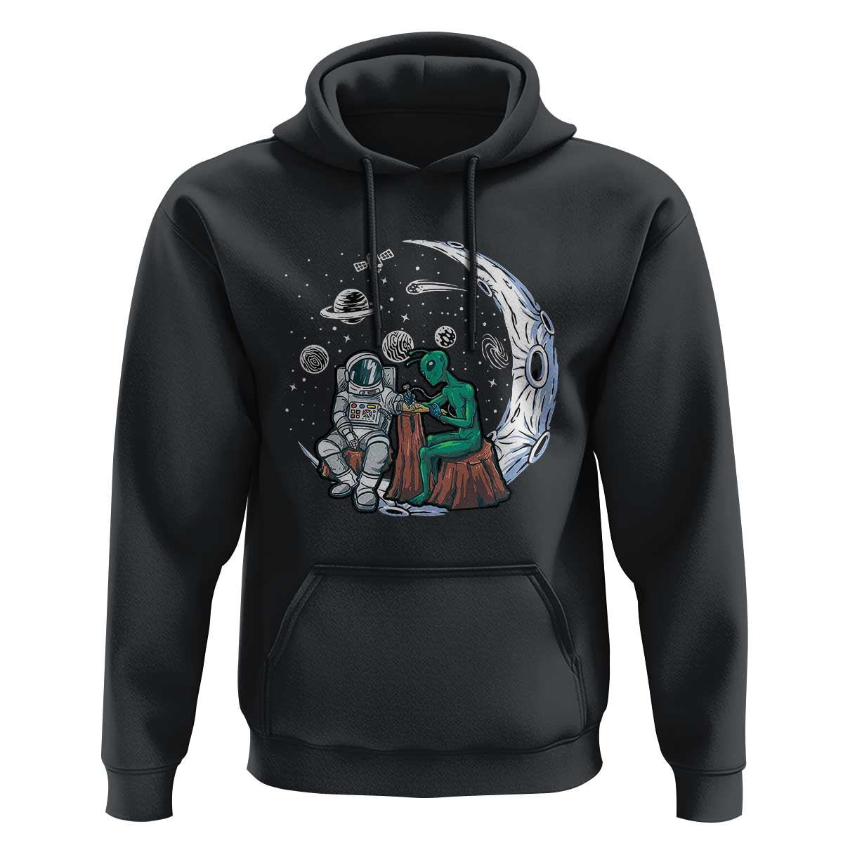 Funny Alien Ink Astronaut Outer Space Hoodie