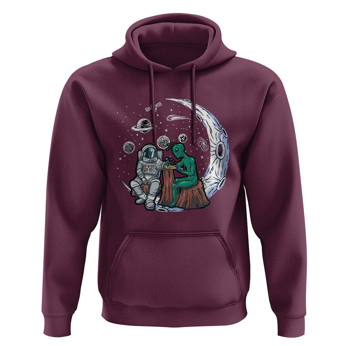 Funny Alien Ink Astronaut Outer Space Hoodie