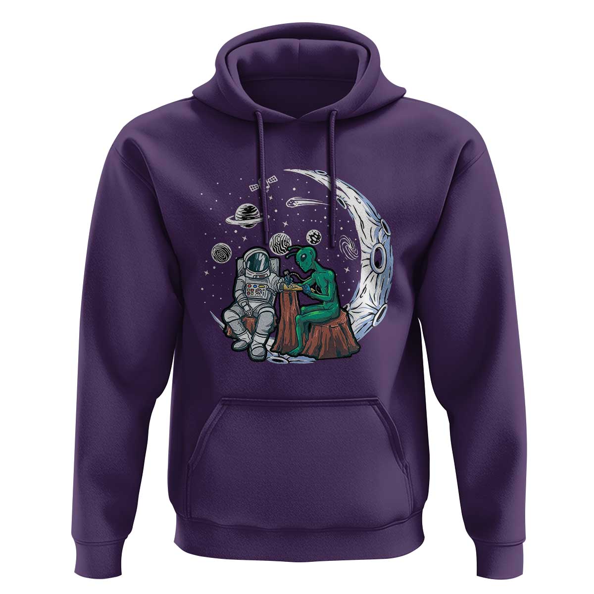 Funny Alien Ink Astronaut Outer Space Hoodie
