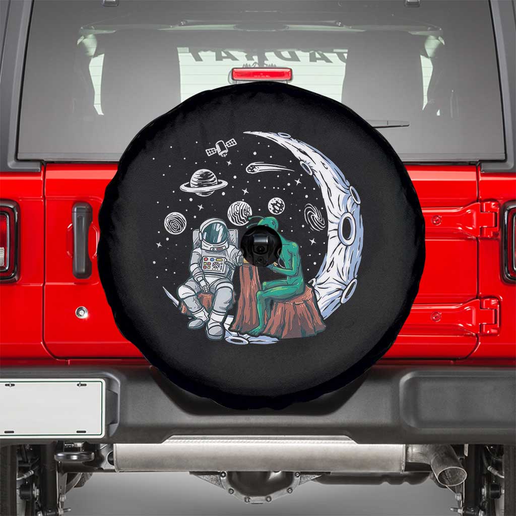 Funny Alien Ink Astronaut Outer Space Spare Tire Cover