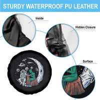 Funny Alien Ink Astronaut Outer Space Spare Tire Cover