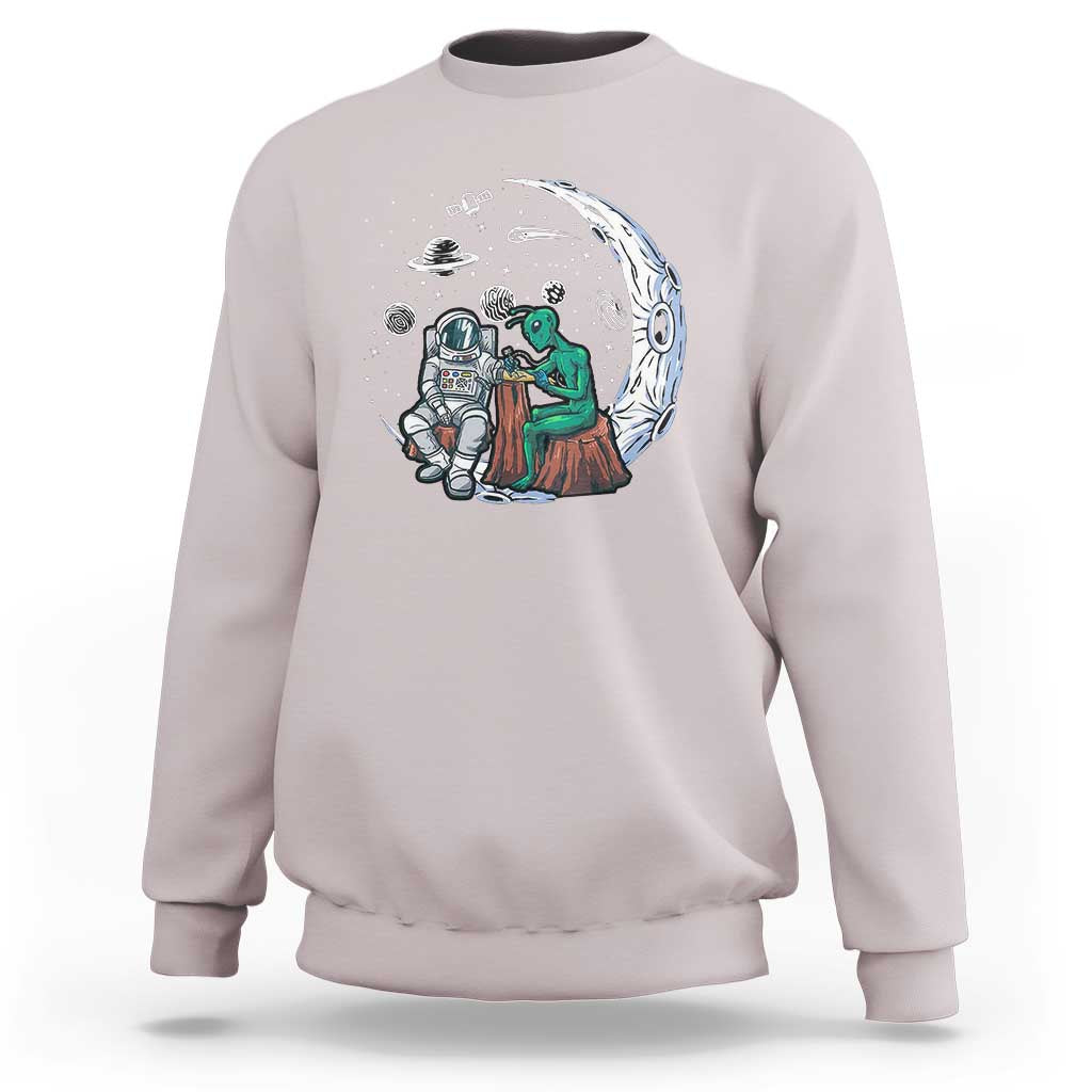 Funny Alien Ink Astronaut Outer Space Sweatshirt - Wonder Print Shop