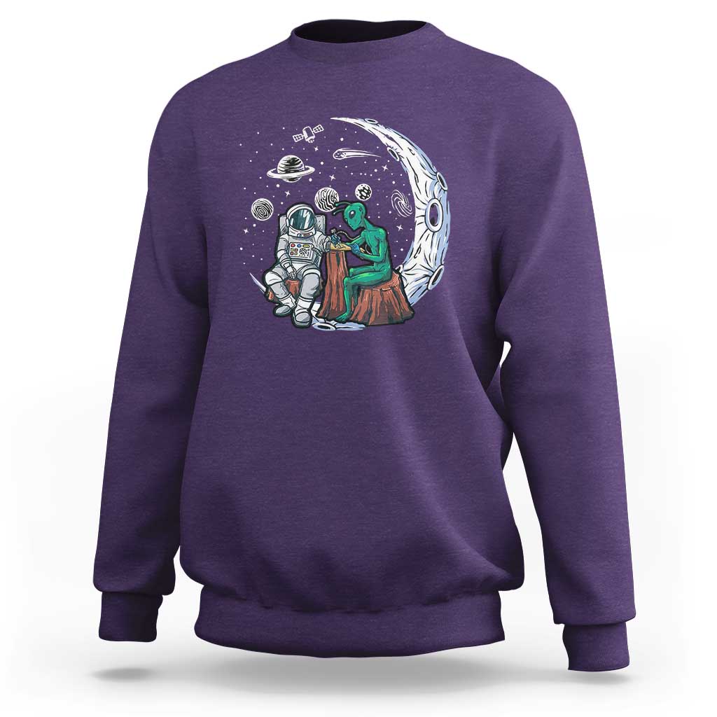 Funny Alien Ink Astronaut Outer Space Sweatshirt - Wonder Print Shop