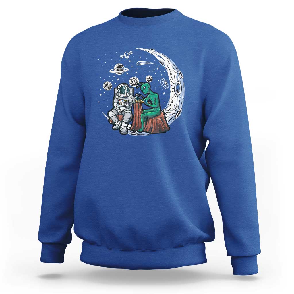 Funny Alien Ink Astronaut Outer Space Sweatshirt - Wonder Print Shop