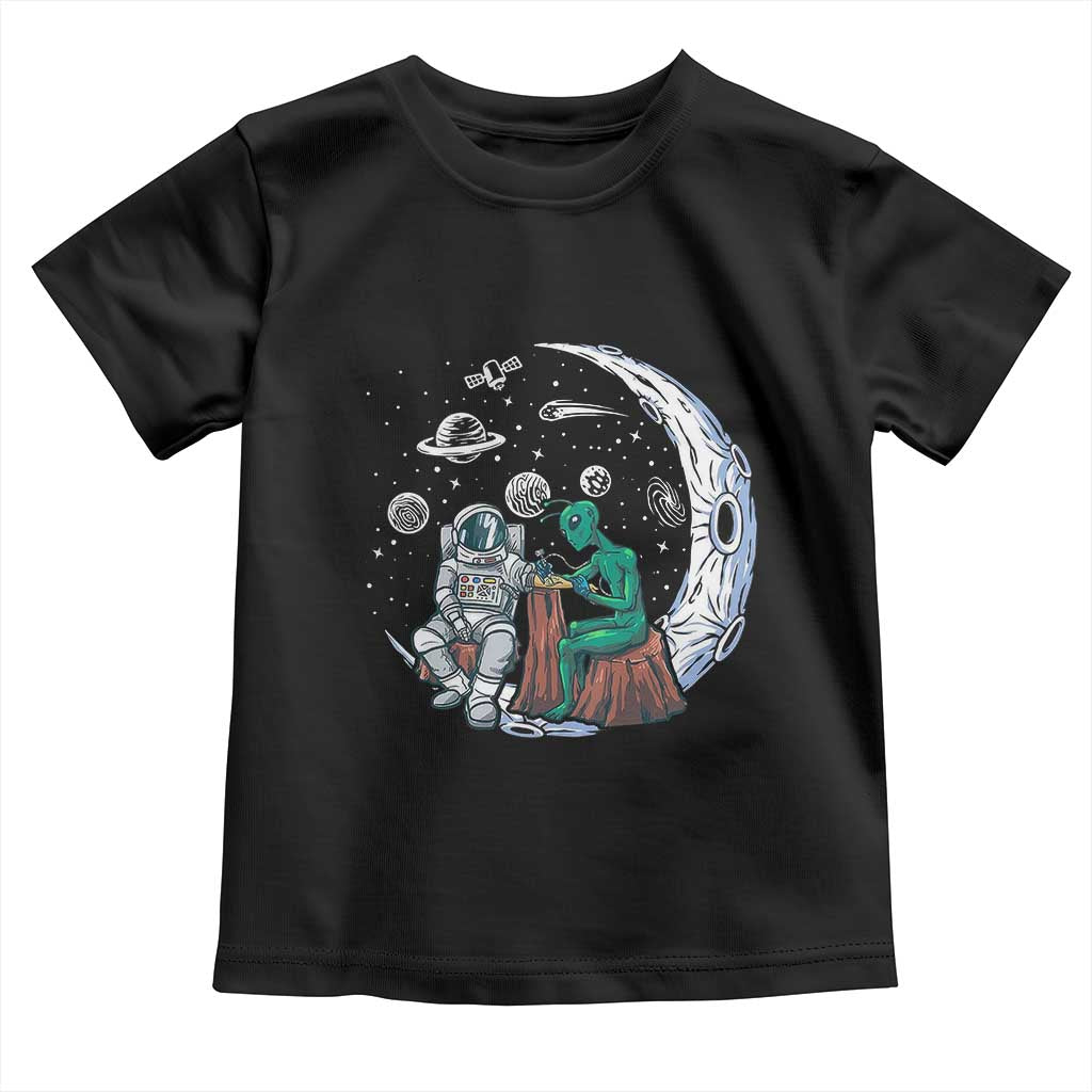 Funny Alien Ink Astronaut Outer Space Toddler T Shirt