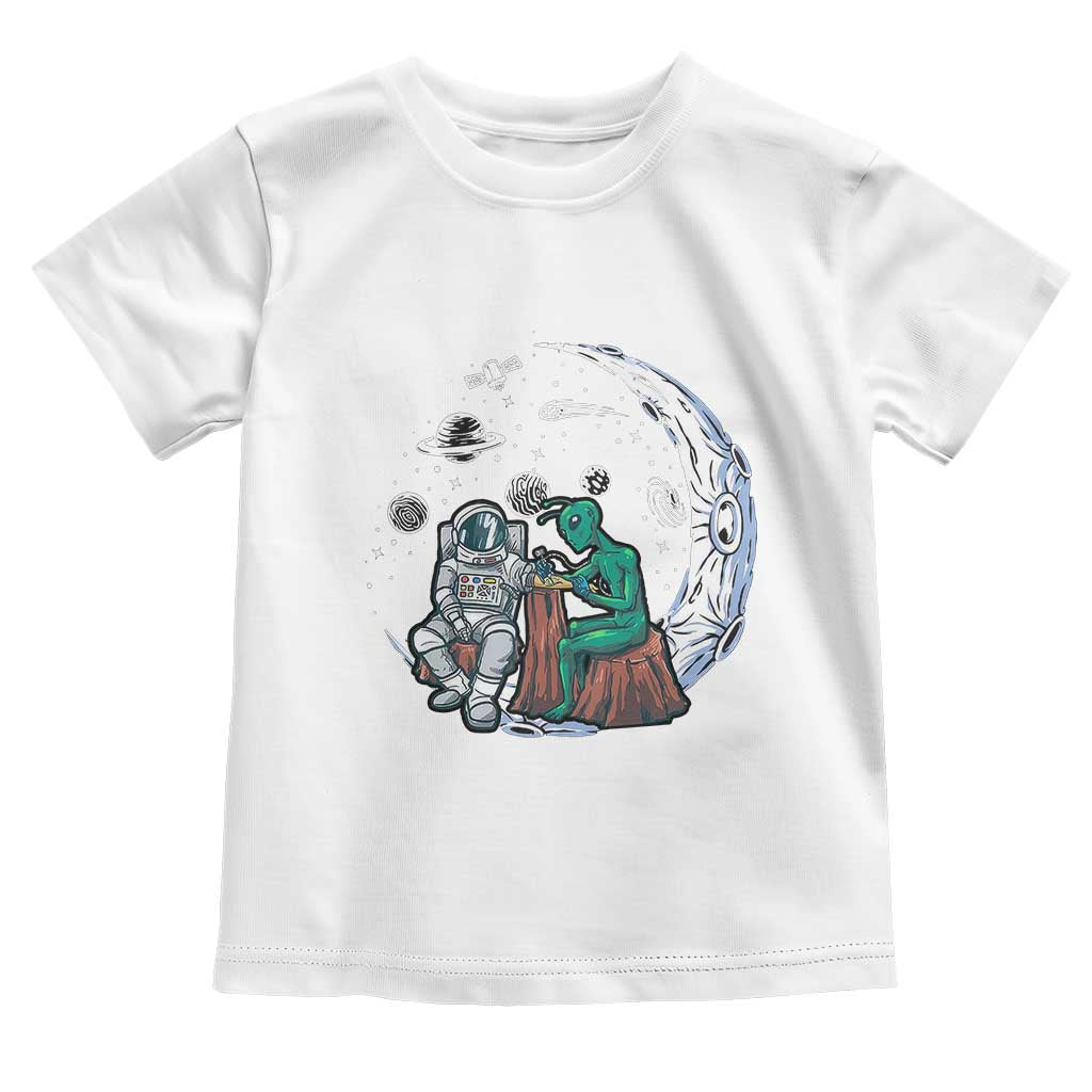 Funny Alien Ink Astronaut Outer Space Toddler T Shirt