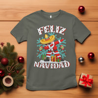 Feliz Navidad Dabbing Christmas Spanish Sombrero T Shirt - Wonder Print Shop
