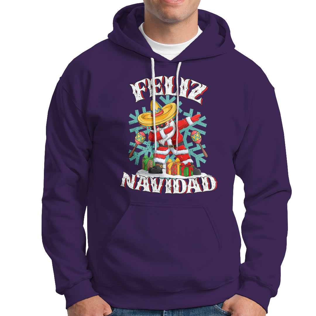 Feliz Navidad Dabbing Christmas Spanish Sombrero Hoodie - Wonder Print Shop
