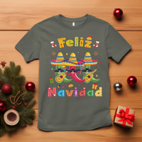 Feliz Navidad Mexican Fiesta Hot Pepper Guitar Party T Shirt - Wonder Print Shop