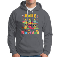 Feliz Navidad Mexican Fiesta Hot Pepper Guitar Party Hoodie - Wonder Print Shop