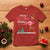 Merry Flocking Christmas Pink Flamingo Funny Xmas Socks T Shirt - Wonder Print Shop