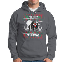 Christmas Hoodie Merry Mothmas Santa Mothman Xmas Night - Wonder Print Shop